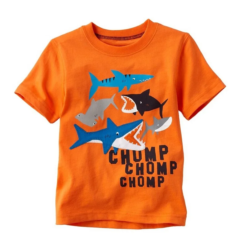 Hooyi Digger Boys Clothes Shirts Kids T-Shirts Baby Boys Tee Shirts Summer Kid Shirt Top 100% Cotton 6 9 12 18 24 Month