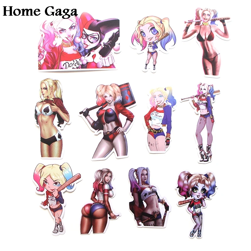 

Homegaga 33pcs Suicide Squad collections scrapbooking decal Creative DIY decorative stickers cartoon notebook phone D1750