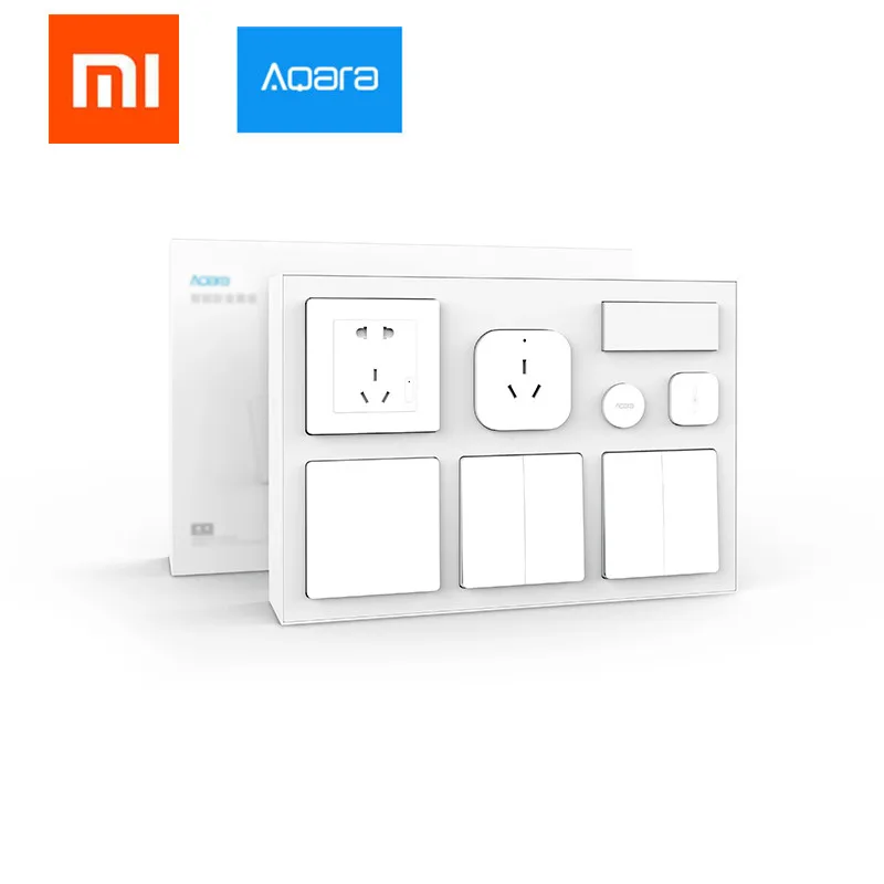 xiaomi mi jia aqara Умный набор мебели для спальни, хаб AQARA+ умный датчик+ настенный выключатель+ беспроводной ключ для mi home App комплекты умного дома - Цвет: Bedroon kit