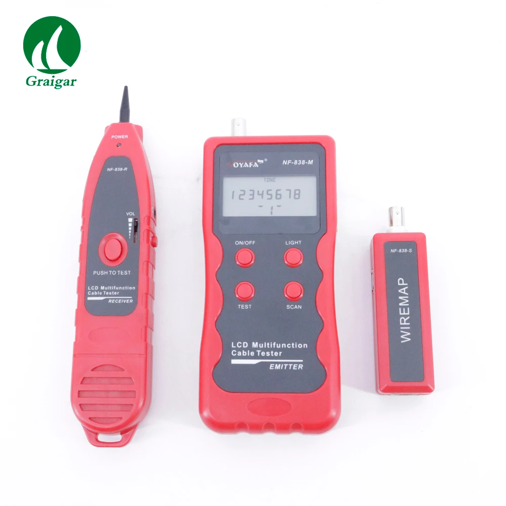 

NF-838 Multi-function LCD display Lan Cable Tester Network Cable Tester