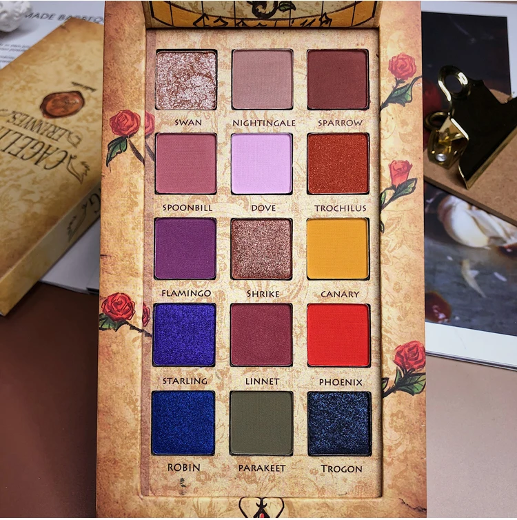 Paleta de Sombra Cageling Shimmer Brilho Fosco Cor Sombra Palete Metálico Diamante Nudepigmento Maquiagem Paleta Cosméticos 15 3 Cageling shimmer brilho fosco 15 cor sombra