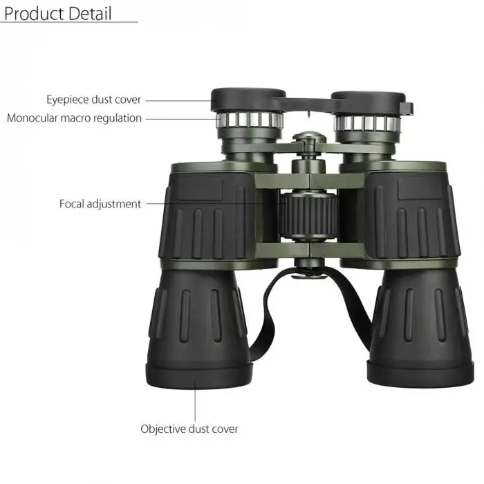 Недавно бинокль ночного видения 60x50 зум мощный HD Оптика для наружного кемпинга путешествия XSD88