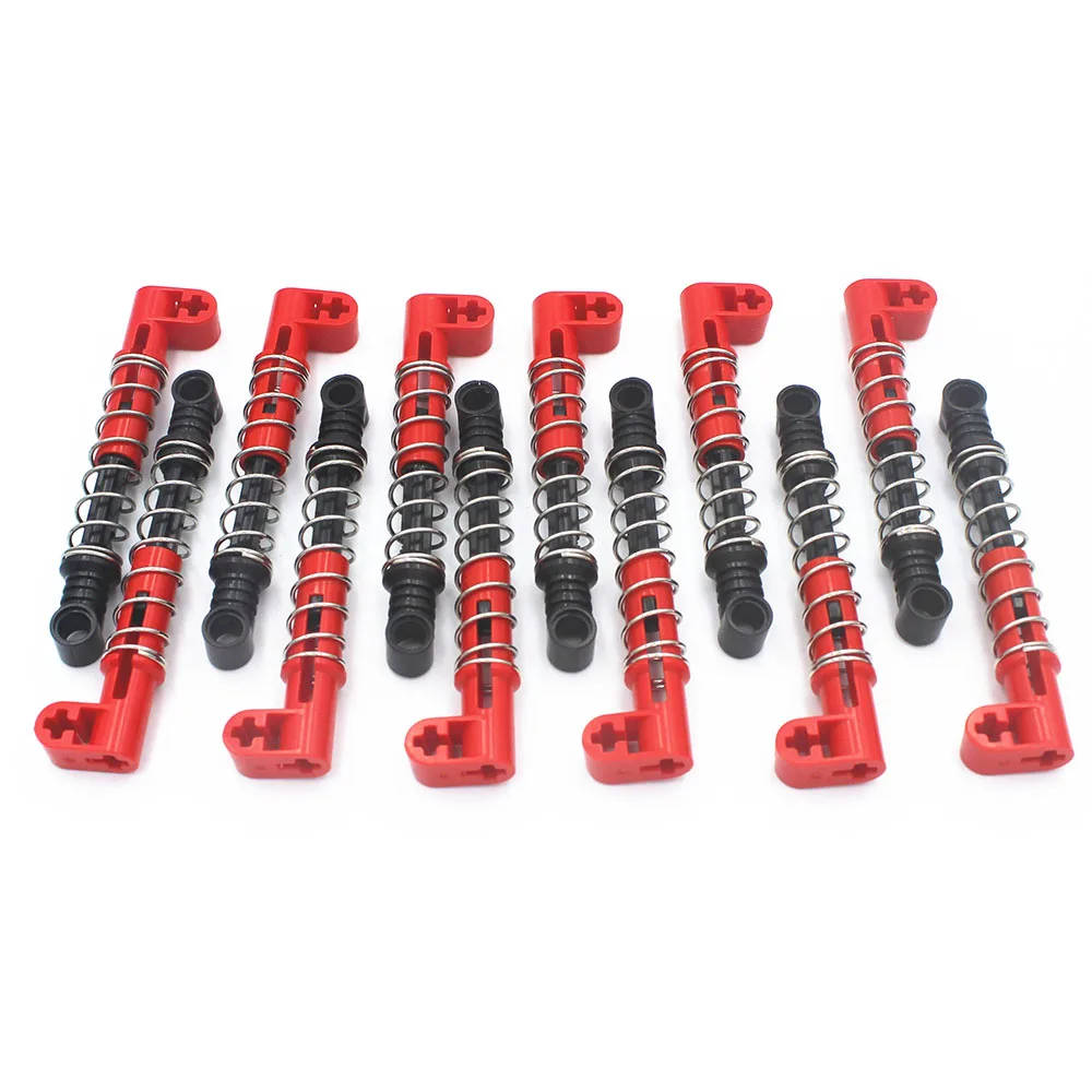 MOC Building Blocks Technical parts 12Pcs Technical Shock Absorber 9.5L (Hard Spring)  compatible with Lego for Kids Boys Toy miniature building kits Model Building Toys