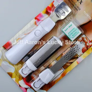 

3-in-1 professional pedicure tools foot care callus remover rasp file dead skin remover set white retail package