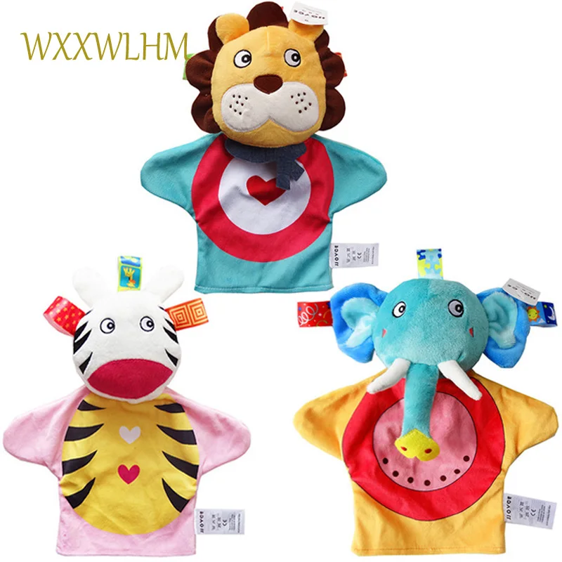 Soft soothing towel doll baby puppet newborn plush soothing toy baby to sleep with entrance baby