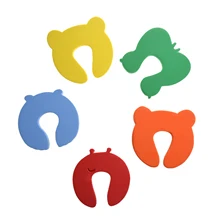 2 упаковки 5x детские стопор для дверей зажим для пальца защитный стопор для малышей милый дизайн животных