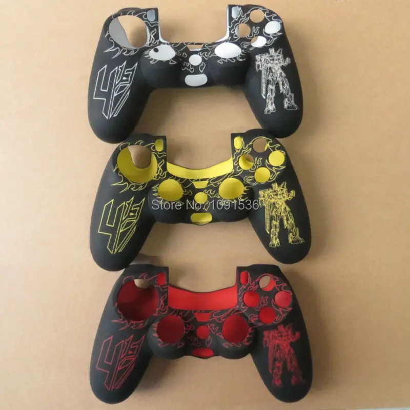 

New Colorful Design Silicone Skin Case Cover Protective Sleeve PS4 Controller ps4 Decals