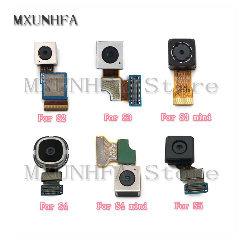 Задняя камера для Samsung Galaxy S2 S3 S4 mini S5 i9100 i9300 i9500 i9505 G900f модуль большой основной