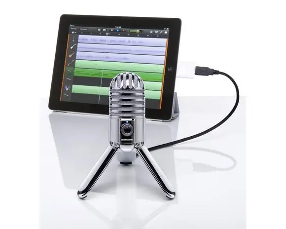 Original Samson Meteor Mic Studio Recording Condenser Microphone Fold-back  Leg With Usb Cable Carrying Bag For Computer - Microphones - AliExpress