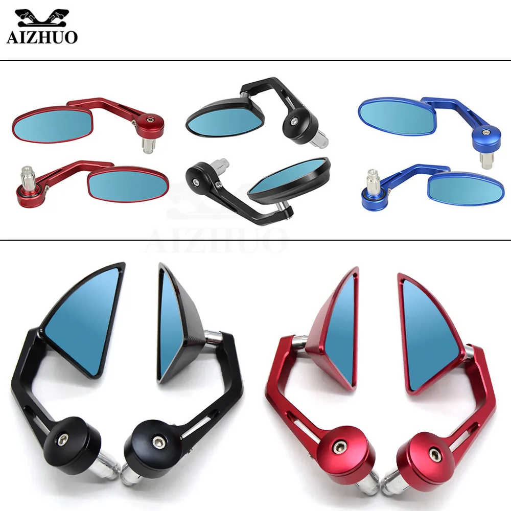 Universal 22MM  Rear View Mirrors Handle Bar End Mirror FOR YAMAHA XV 950 RACER TDM 900 MT-125 MT125 MT-01 YZF R15 XT660 MT-03