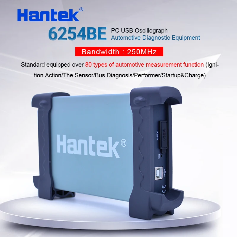 Digital oscilloscope Hantek 6254BE 250MHz Bandwidth Automotive Oscilloscopes Car-detector 4 Channels 1Gsa/s USB PC Osciloscopio