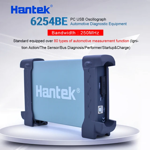 Special Price Digital oscilloscope Hantek 6254BE 250MHz Bandwidth Automotive Oscilloscopes Car-detector 4 Channels 1Gsa/s USB PC Osciloscopio