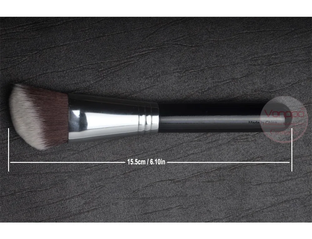5 Pieces Brushes Kit Synthetic Hair Silver Tube Black Wood Handle Make Up Brushes Free Shipping