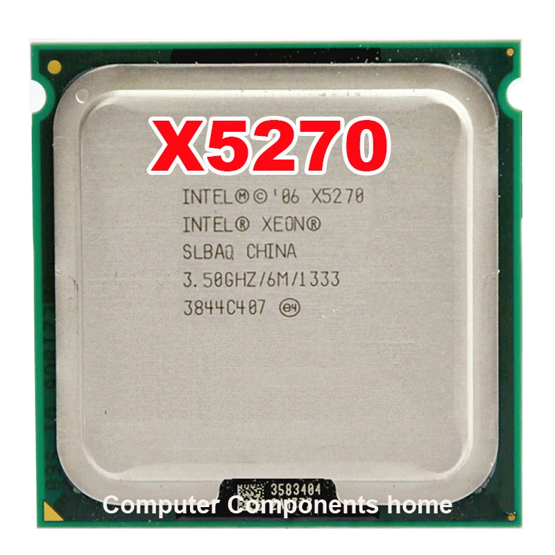 

Original INTEL xeon X5270 CPU 3.5GHz /LGA775/6MB L2 /Dual-Core/FSB 1333MHz CPU with two 771 to 775 adapters