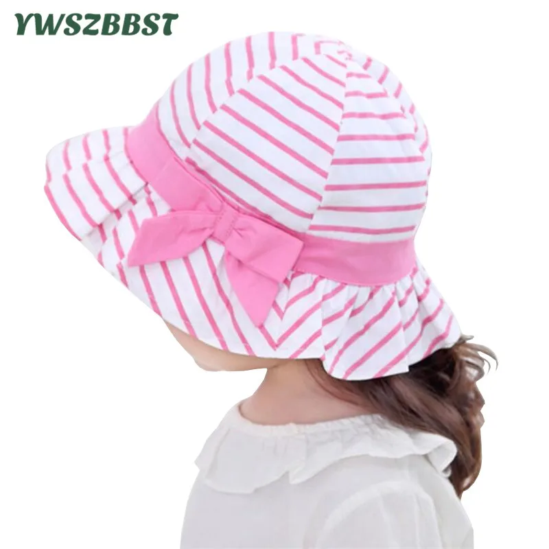 pink baby sun hat
