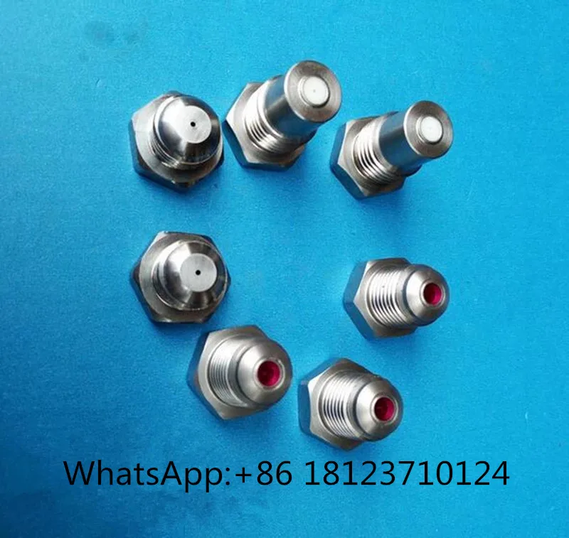 stainless steel ruby orifice paper trimming nozzle,solid stream nozzle