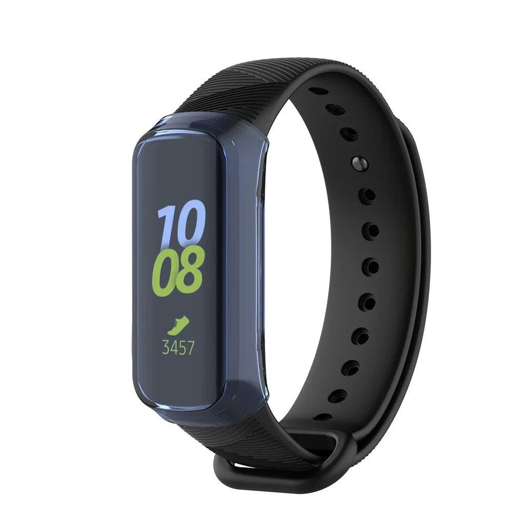 Модный мягкий ультратонкий защитный чехол из ТПУ для samsung Galaxy fit-e SM-R375 Защита от царапин Прочный фиолетовый