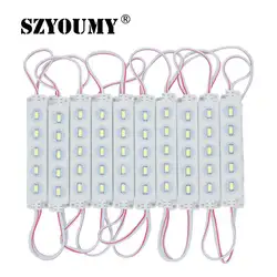 SZYOUMY DC 12 V 5730 SMD 5 светодиодный модуль водонепроницаемый IP65 декоративные вставные модули свет белый/теплый белый/красный/синий/зеленый/желтый