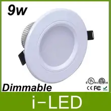 Испания Стиль затемнения downlight Встраиваемые 9 Вт светодиодные лампы Освещение 90-260 В Теплый/ холодный белый угол луча 120