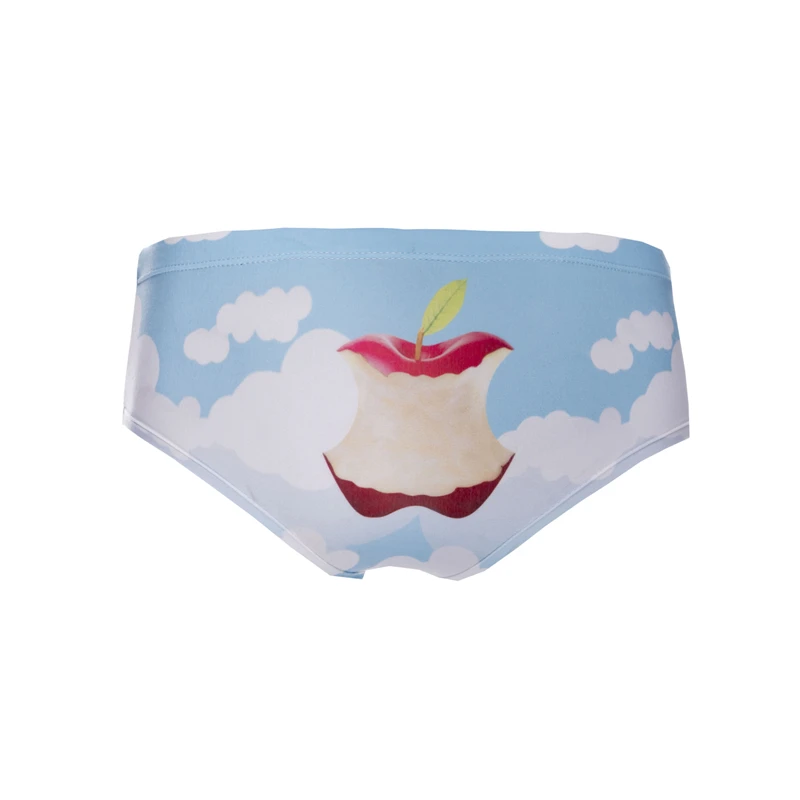 Tied Red Apple Blue Sky хит, сексуальное женское белье, стринги, трусы с милым принтом, женское нижнее белье, интересные трусики для леди