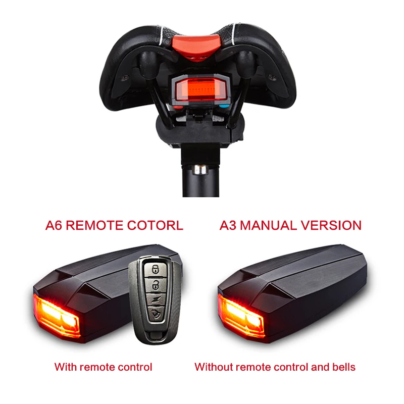 Goede 4 In 1 Anti diefstal Fiets Security Alarm Draadloze Afstandsbediening Alerter Achterlichten Lock Warner Waterdichte Fiets lamp Accessoires