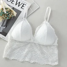 EFINNY женский топ с вышивкой, кружевной бюстгальтер пуш-ап, бесшовные бюстгальтеры с мягкими чашечками