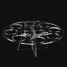 Новое поступление 8 отверстий Овальный держатель спонжа сушилка Органайзер Косметическая полка для макияжа Кисти инструменты для макияжа maquiagem