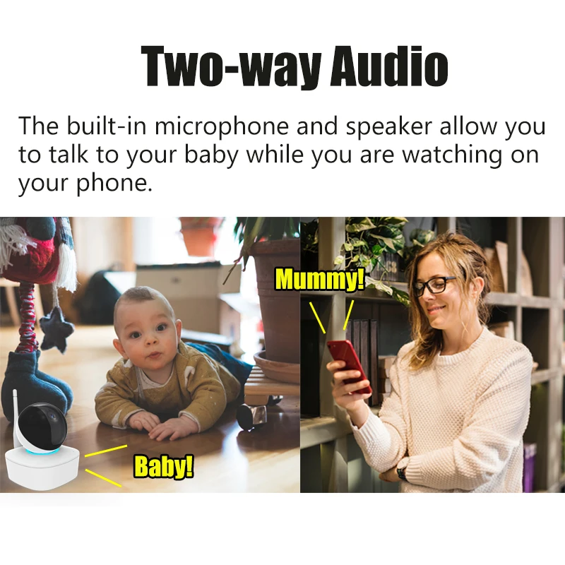 WiFi Wireless 1080P Home Security IP Camera wi-fi Surveillance Mini CCTV Camera APP Control PTZ Onvif Ipcam HD 2MP Baby Monitor WiFi Wireless 1080P Home Security IP Camera wi-fi Surveillance Mini CCTV Camera APP Control PTZ Onvif Ipcam HD 2MP Baby Monitor