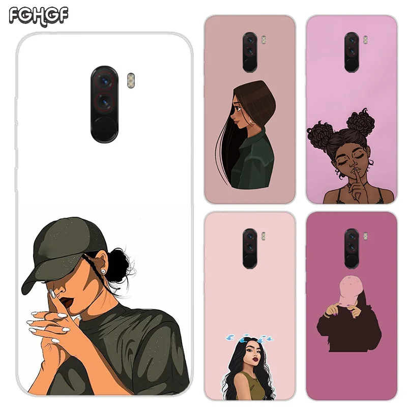 Beautiful Girls Printing Silicone Case For Xiaomi Pocophone F1 Mi 5S Plus 5X 6X A1 A2 8 lite 9 SE Max 3 Pro Note 2 Cover |