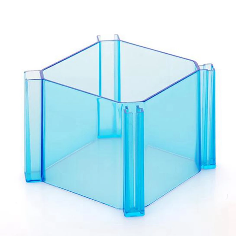 Hoomall 1 шт. Прозрачное пластиковое нижнее белье носок игрушка органайзер ящик Хлопушка Devider Space Saver коробка для хранения конфетный цвет - Цвет: Blue