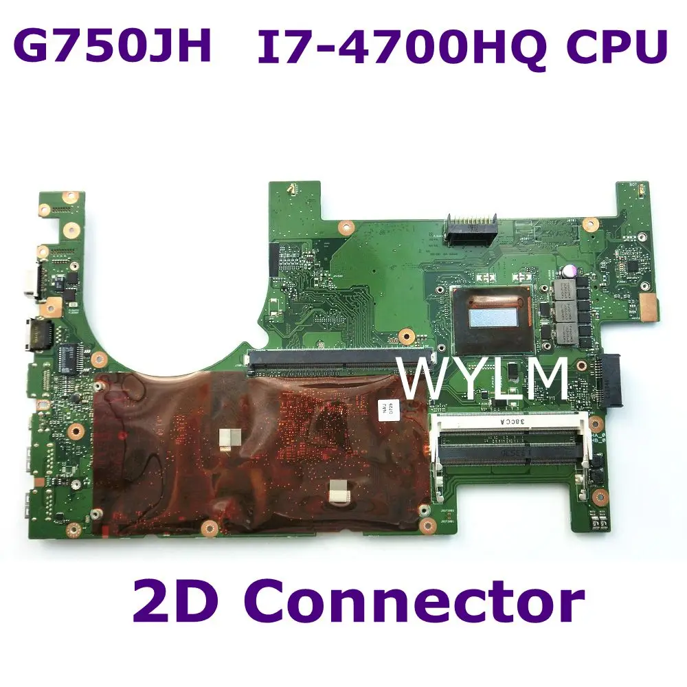 ^Cheap G750JH MAIN_BD/I7-4700HQ 2D TBT I7-4700HQ CPU 2D Connector Mainbord For ASUS G750 J750JH Laptop Motherboard 100% Tested