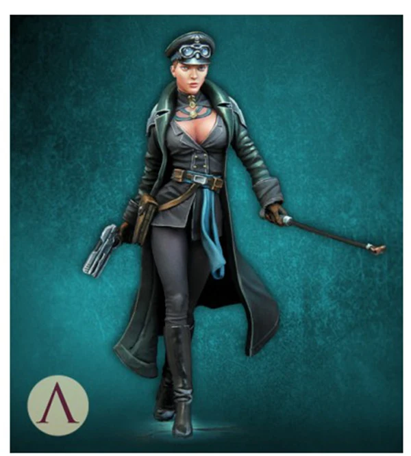 

1/24 75mm Diane Tyansen woman soldier high 75mm toy Resin Model Miniature Kit unassembly Unpainted