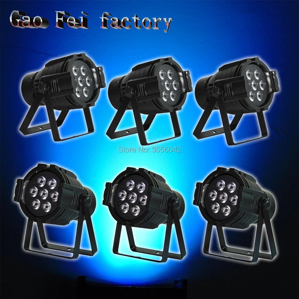 

6pcs/lot New 7X12W RGBW 4in1 Par LED Stage light Disco DJ Lighting DMX512