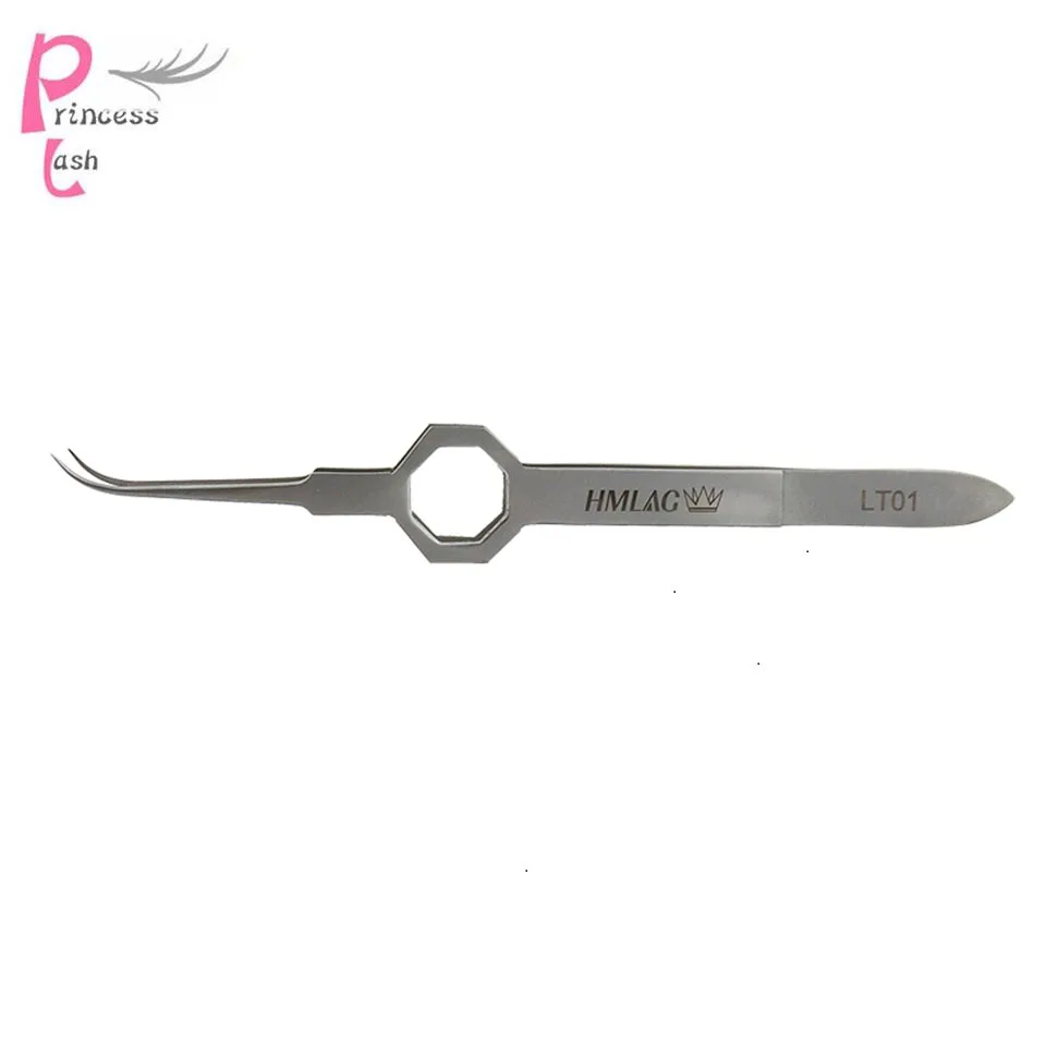 Pinças de Aço Inoxidável de Alta Extensão da Pestana Qualidade Antiderrapante Dobrar Ultra Fina Ponta Pinça Cílios Maquiagem Ferramentas Lt01 3 Cheap Cílios postiços