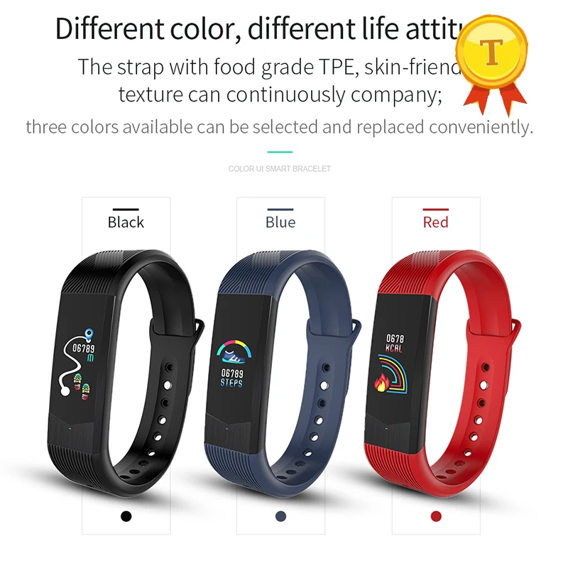 20 дней в режиме ожидания usb стиль smart группа поддержки шагомер расстояние артериального давления динамический красочный UI анти потерял для ios android