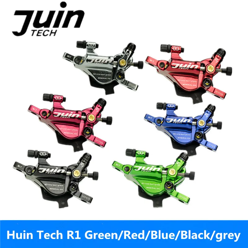 

Juin Tech R1 Hybrid Hydraulic Road Disc Brake Set Cable Disc Dual Side Actuation Travel/CX Bike Caliper 160mm Rotor Post new