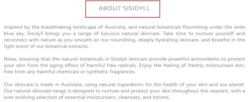 ABOUT SISIDYLL