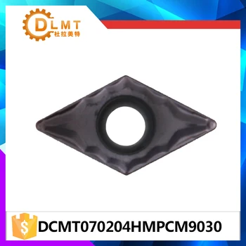

10pcs Processing stainless steel pieces DCMT070204 HMPCM9030 Internal turning tool CNC Tools Carbide inserts Lathe cutter tools
