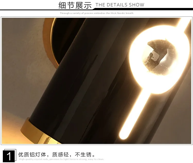 Бесплатная доставка светодиодный алюминиевый современный минималистский гостиной спальня бра коридор настенные светильники