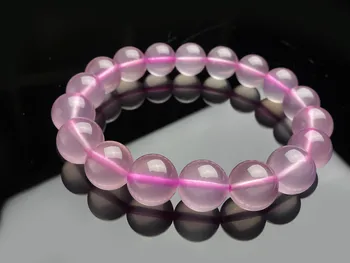 

Genuine Brazilian Natural Stone 11mm Rope Chain Women Strand Bracelets Charm Quartz Crystal Round Beads Bracelet Jewelry Stone