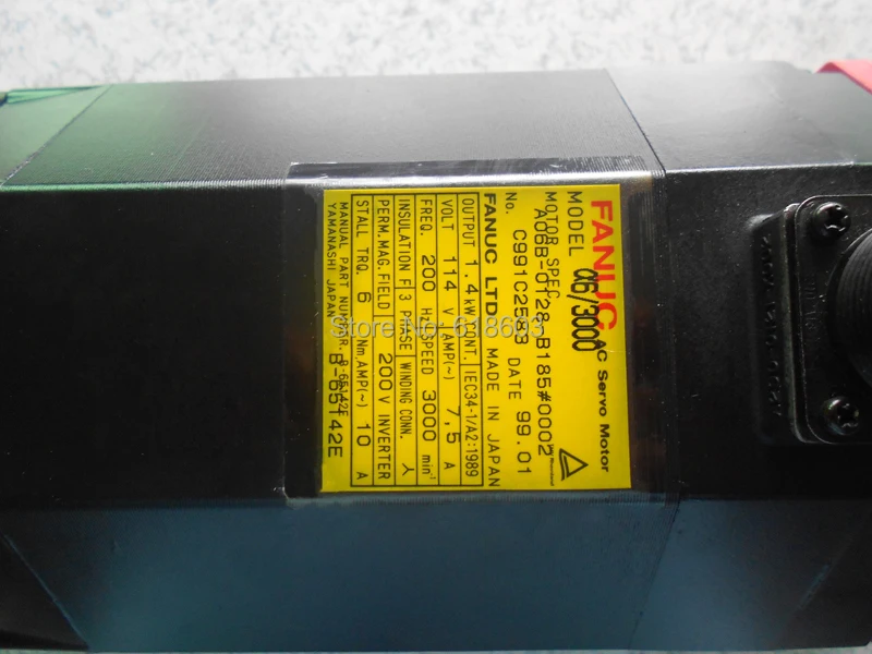 FANUC протестированный серводвигатель переменного тока A06B-0128-B185