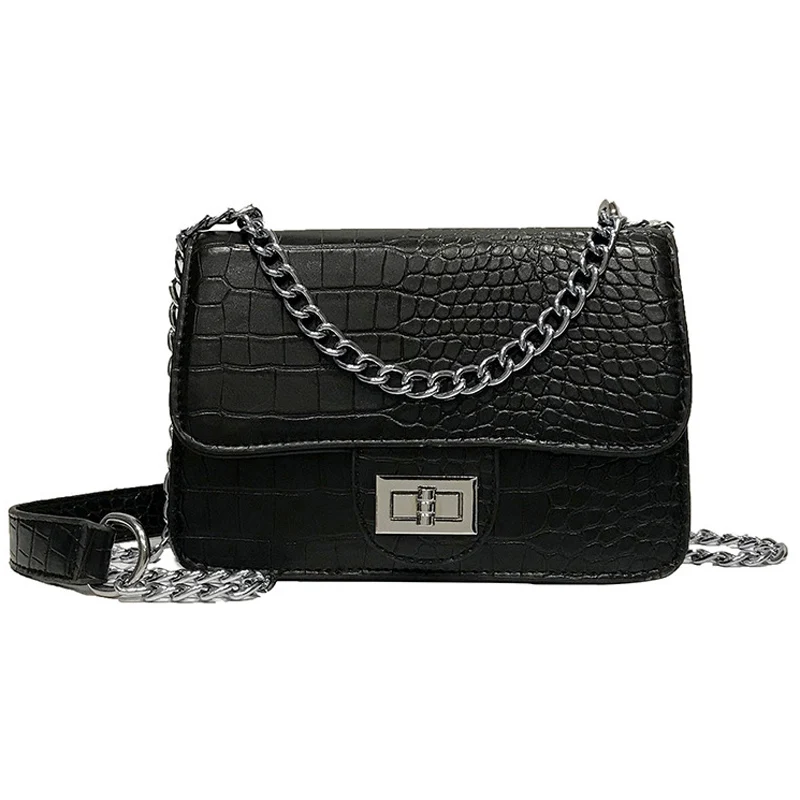 

New Women bag fashion Chain decoration Women shoulder bag crossbody bag high quality PU leather Women handbags bag