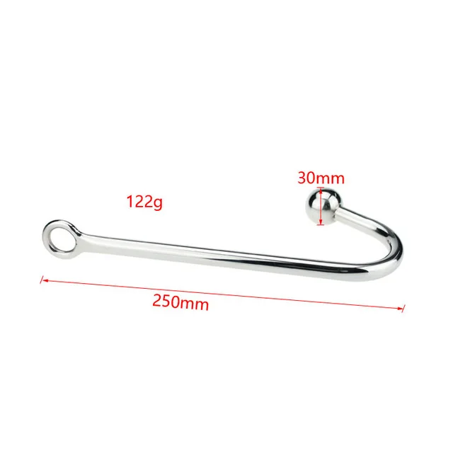 Buy New Stainless Steel Metal Anal Hook With Ball Hole