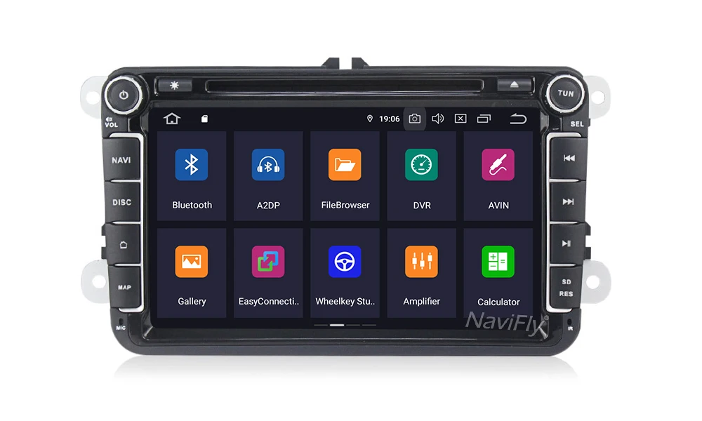 Perfect NaviFly 8" 2 Din DSP Android 9.0 IPS car dvd for Passat b7/POLO/GOLF 5 6/Skoda Octavia/SEAT leon with radio gps BT WIFI RDS 18