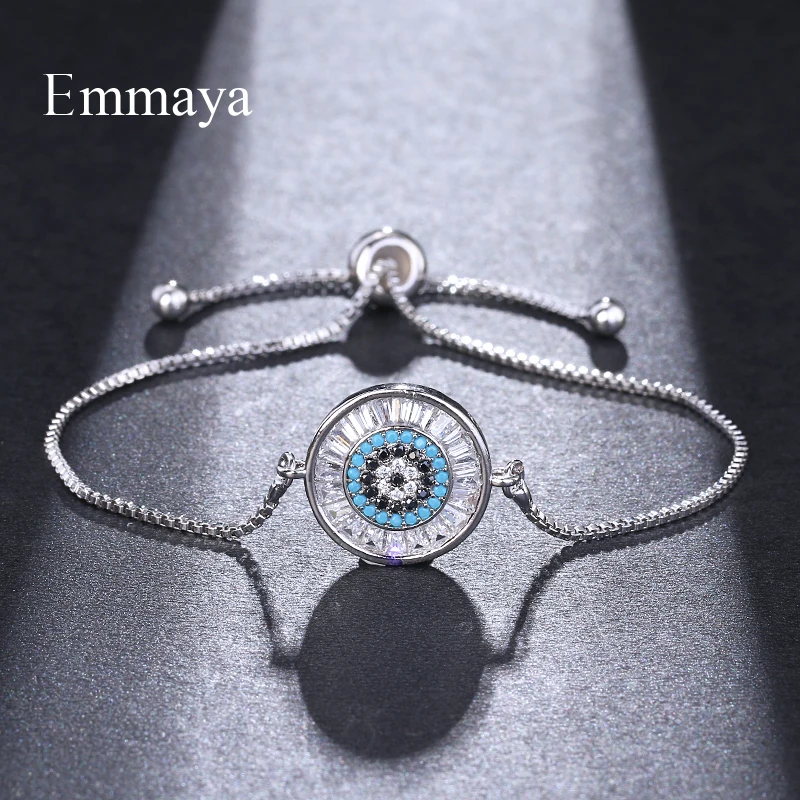 

EMMAYA New Fashion Adjustable Bracelets For Women Crystal Charm Wedding Bracelet Party Jewelry Friend Gift Wholesale