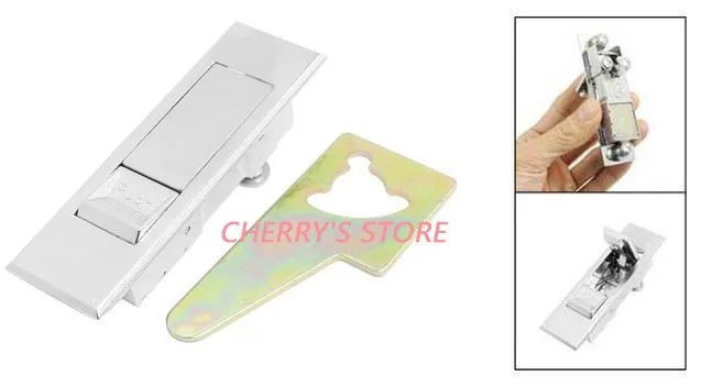 

Solid Silver Tone Metal Push Button Pop Up Plane Type Cam Lock 3.3" for Cabinet Door