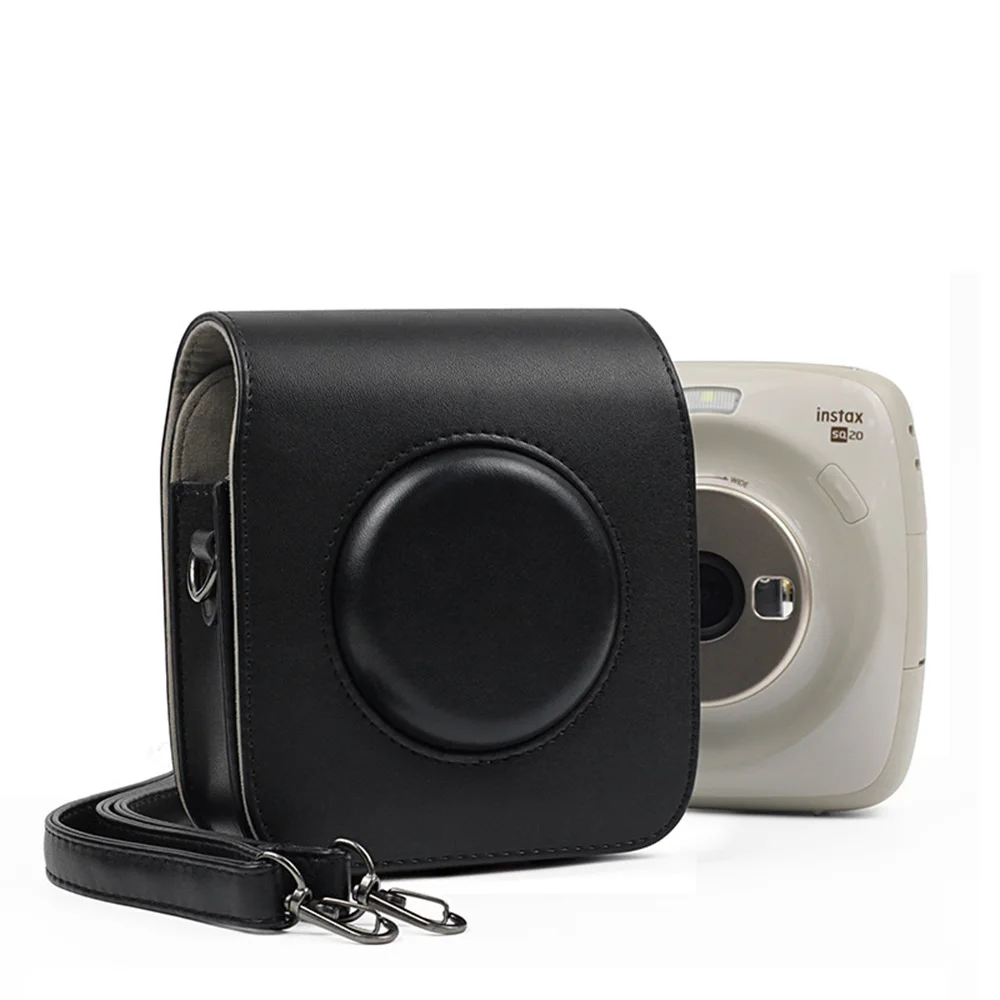 Сумка из искусственной кожи для камеры Instax Spuare SQ10/SQ20, Винтажный чехол с плечевым ремнем, защитный чехол для камеры