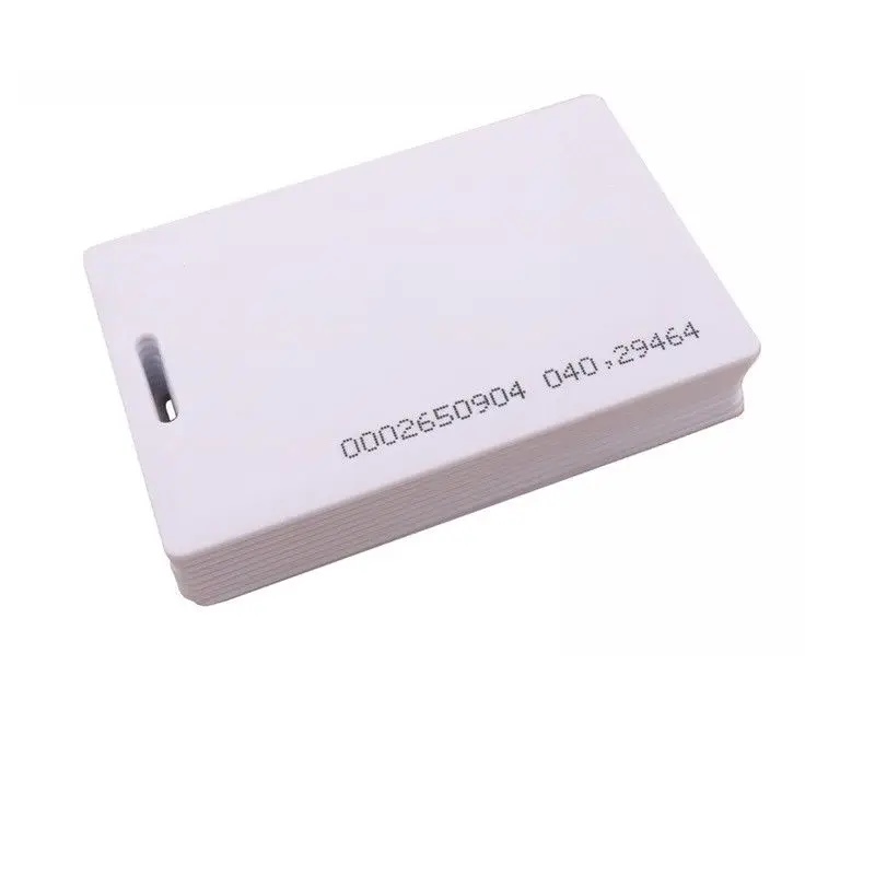 100 шт. RFID 125 кГц EM4100 TK4100 чистые смарт карты ID Толстые EM значок для системы учета