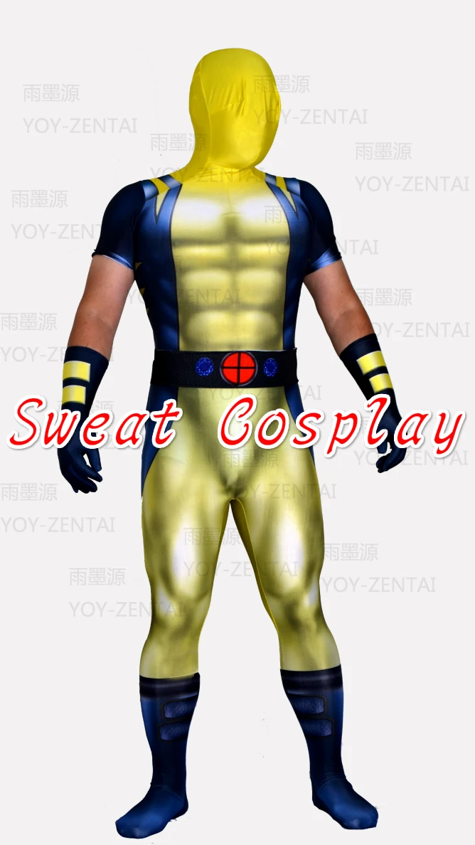 Halloween Full body spandex lycra superhero costume X men Cosplay