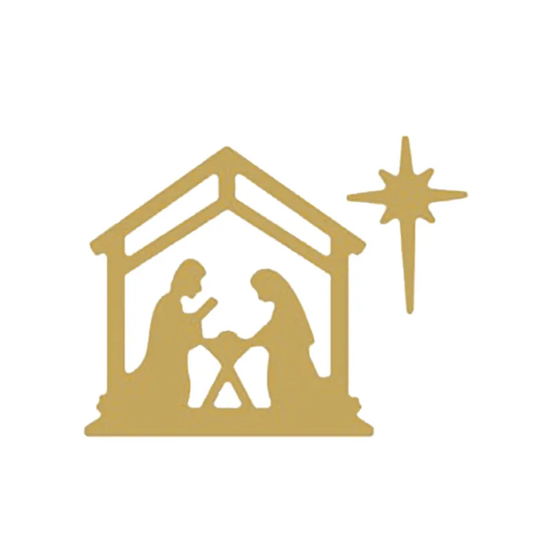 

DiyArts Dies Cutting Christmas Birth of Jesus Metal Dies for DIY Scrapbooking Album Embossing DIY Card Paper Crafts New Stencil
